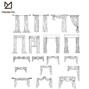 Hermoso colorido impreso serie sombra cortinas negro cenefa cortina para <span class=keywords><strong>la</strong></span> <span class=keywords><strong>casa</strong></span> - Product Image 6