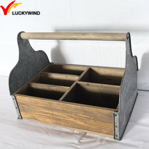 Hộp Đựng Dụng Cụ Làm Vườn Bằng Gỗ Kiểu Trang Trại Có Tay Cầm - Product Image 2