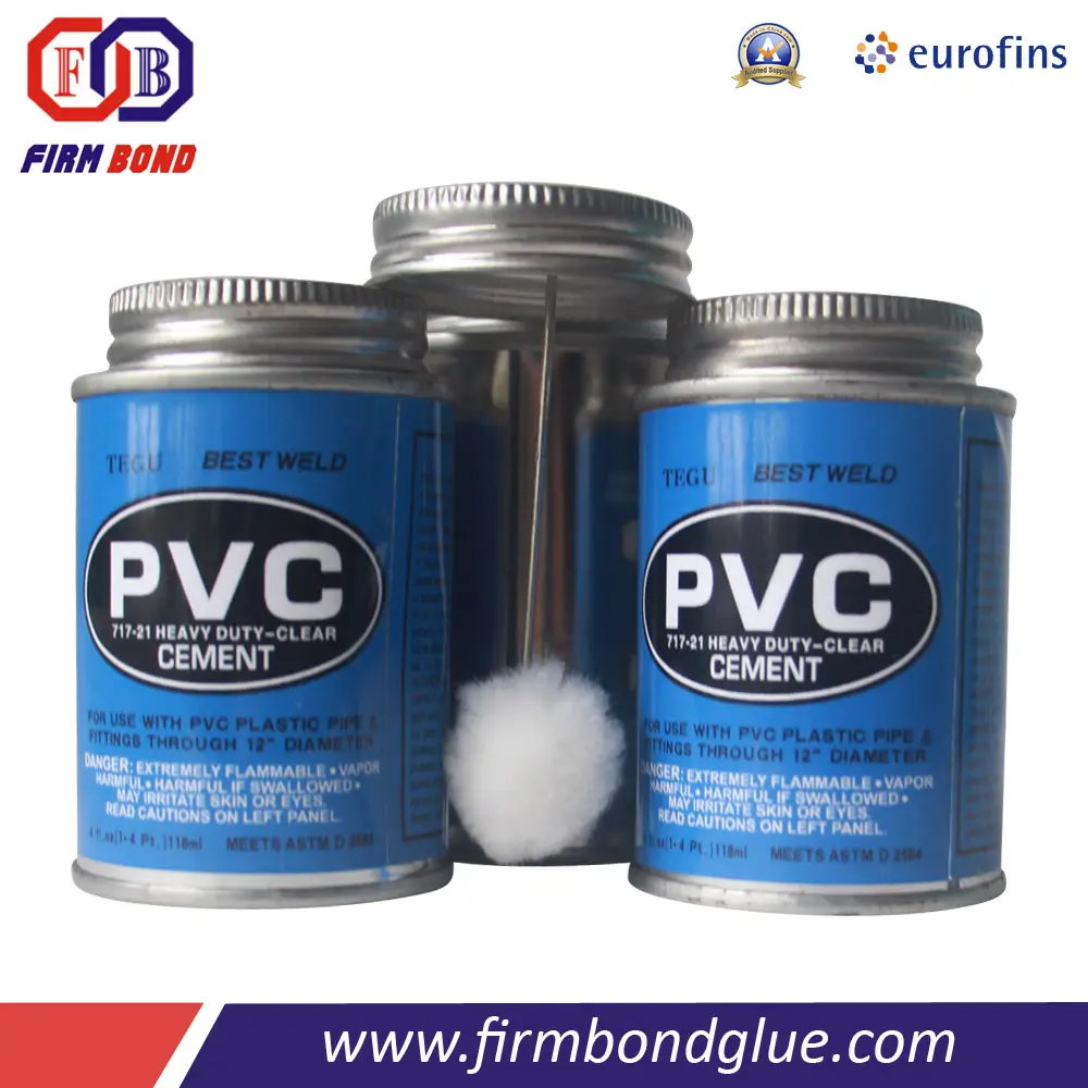 Anti-corrupto tubería de aguas residuales cemento solvente de PVC