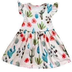 Wholesale Boutique children clothing sets floral dresses for children high quality dresses - Product Image 3