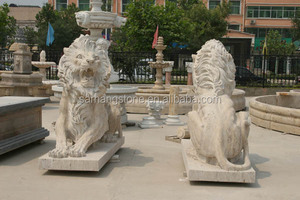 Scultura di leone in pietra di marmo per esterni