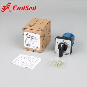 Electrical Changeover Switch LW26-20 1-0-2 3P 1-0-2 Control The Electric Motor Change The Speed Rotary Changeover Switch