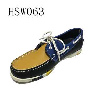 LLJ, Grosir Produsen Tiongkok Sepatu Perahu Renda Kualitas Tinggi Kepala Bulat Sepatu Hiking Luar Ruangan Kasual Kacang Polong HSW063 - Product Image 2