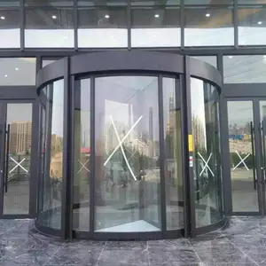 Коммерческая Автоматическая двухкрыльная вращающаяся дверь для отеля