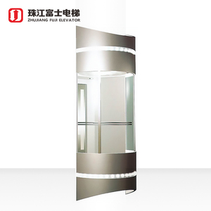 Fuji — ascenseur de passager en verre transparent, vue panoramique, mur latéral, pour l'<span class=keywords><strong>observation</strong></span> de l'extérieur, pour les affaires - Product Image 2