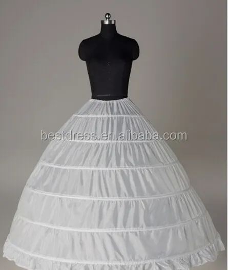 Crinoline ผู้หญิง Petticoat 6 Hoop Handmade Crinoline Underskirt สำหรับงานแต่งงานชุด