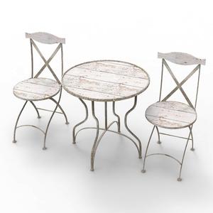 Conjunto de Muebles de Jardín Plegables de Madera Estilo Retro Vintage para Patio - Product Image 2