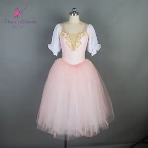 Pink long ballet dance costume romantic style ballet tutu for girls and women performance costume 18703-3