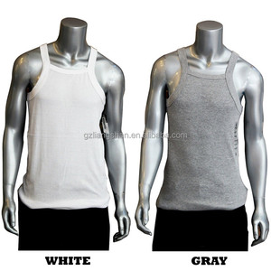Camiseta sin mangas acanalada de corte cuadrado para hombre, unidad <span class=keywords><strong>G</strong></span>, venta al por mayor - Product Image 4