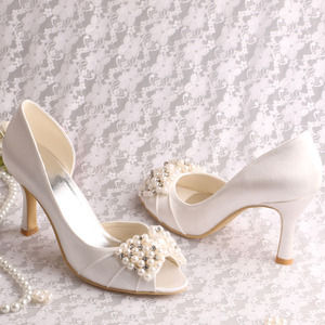 <span class=keywords><strong>Aliexpress</strong></span>-zapatos de crema blanca para novia, 23 colores - Product Image 2