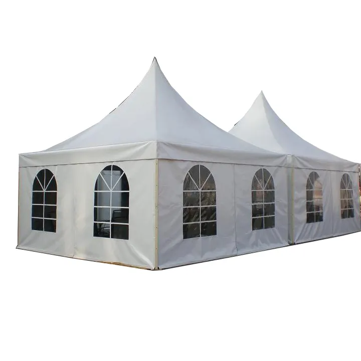 Pagoda garden furniture tent with pagoda roof