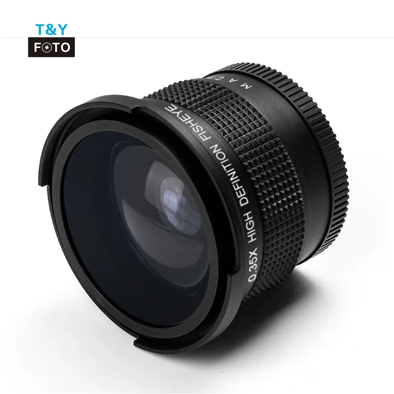 52-58 мм 0.35X HD Профессиональный Супер Рыбий глаз широкоугольный объектив для камеры широкоугольный/Макросъемка крупный план объектив для цифровой зеркальной камеры