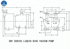 Pompe à vide à anneau liquide série 2BV à circulation d'<span class=keywords><strong>eau</strong></span> pour aspiration d'air sous vide poussé - Product Image 2