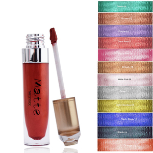 Brillo de labios de <span class=keywords><strong>Color</strong></span> mate, resistente al agua, de larga duración, de alta calidad - Product Image 2
