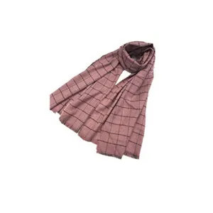 새로운 제품 가장 인기있는 독특한 레이디 겨울 격자 무늬 니트 혼합 스카프