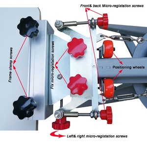 Quay Màn hình máy in 4 màu 4 trạm <span class=keywords><strong>DIY</strong></span> thiết bị in ấn bù đắp Màn hình máy in - Product Image 4