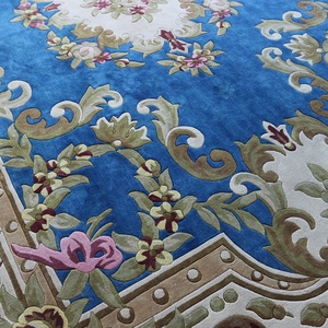 Tappeti Floreali Lussuosi Blu in <span class=keywords><strong>Viscosa</strong></span> e Seta di Bambù - Product Image 4