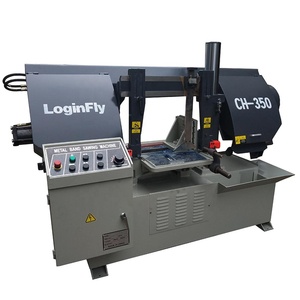 CHINA Loginfly CE max. 350mm Semi Automatic Band Saw metal Cutting Machine