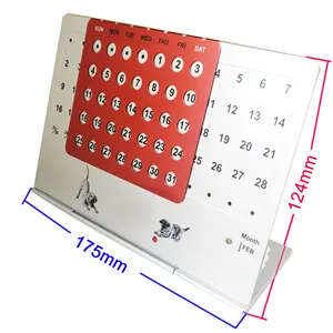 Alluminio Calendario Da Tavolo permanente Per Il Grande Formato di Alta Qualità