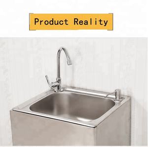 Meuble sous-évier intégré tout en acier inoxydable, évier simple, meuble de lavage pour balcon, lavabo, évier à <span class=keywords><strong>vaisselle</strong></span> - Product Image 5