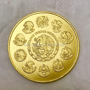 ผู้จัดจำหน่ายเหรียญจำลองทองคำเม็กซิโก 1 ออนซ์ ชุบทอง 24k ทำจากทังสเตน - Product Image 2