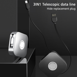 Promocional personalizado de almacenamiento de regalo de caja de 3 en 1 <span class=keywords><strong>Cable</strong></span> de carga retráctil Micro <span class=keywords><strong>iPhone</strong></span> tipo <span class=keywords><strong>c</strong></span> - Product Image 2