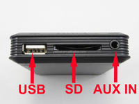 Emulador de Reproductor de CD, Adaptador de Reproductor de MP3 con Conexión USB para Automóvil