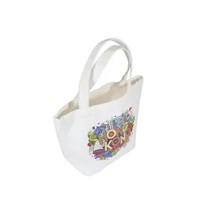 Guangzhou Supplier Low MOQ Canvas Hand Bag For Lady With Custom Logo