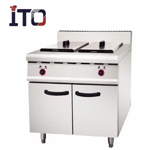 Automatic Fast Food Freestand Cooking Gas Deep Fryer Potato French Fries Frying Machine