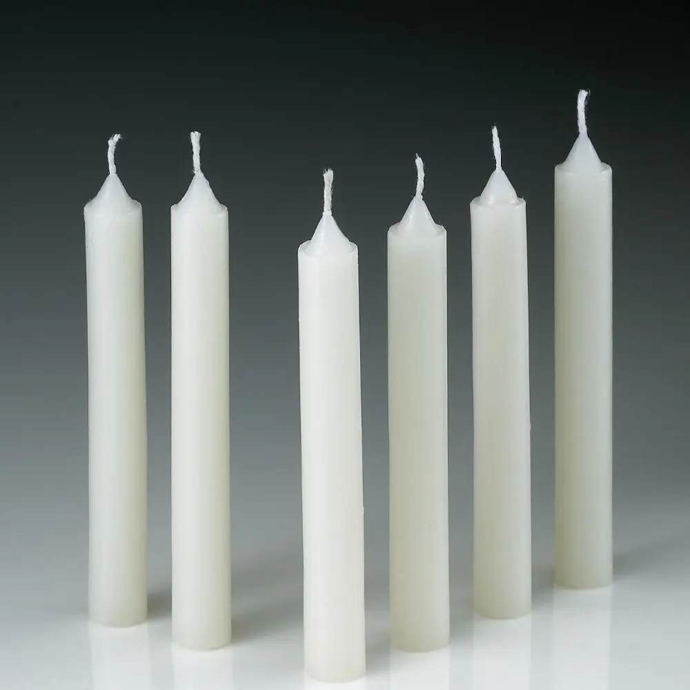 paraffin wax cheap white color plain candle