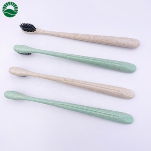 Brosse à dents écologique pour hôtel, manche en paille de blé, brosse à dents jetable - Product Image 6