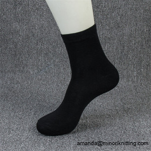 Minori Tùy Chỉnh 100% Cotton Đồng Bằng Trắng Người Đàn Ông Ăn Mặc Vớ Cotton Hữu Cơ Mà Không Có Spandex - Product Image 6