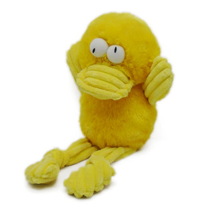 Pato amarillo de peluche Juguete de animal de peluche suave en posición de rendición - Product Image 4