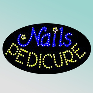 CE RoHS 68X38cm Acrylique Ovale Ongles PEDICURE Led Panneau Ouvert - Product Image 1
