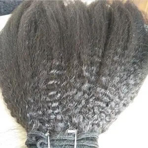 Grosir Rambut Sintetis Afro Kinky Lurus Rambut Ekstensi UNTUK WANITA HITAM