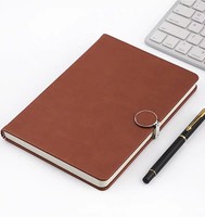 Ensemble agenda carnet de notes personnalisé en cuir A5 avec fermeture papeterie de bureau coffret cadeau