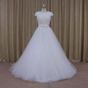 DH003 <span class=keywords><strong>manga</strong></span> corta 3d flor con perlas vestido de huésped de <span class=keywords><strong>la</strong></span> boda vestido del bebé imágenes - Product Image 1