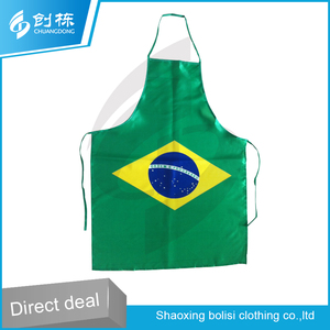 Venta caliente de la buena calidad Brasil bandera de la manera desgin delantal - Product Image 2