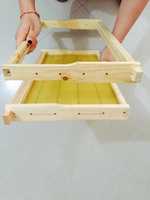 Langstroth bienen rahmen mit bee wachs foundation blatt