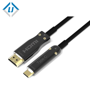 Câble hdmi de <span class=keywords><strong>fibre</strong></span> optique nportes, 10m, plaqué or 24K8k, 10m - Product Image 1