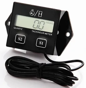 LCD display hour tachometer for gasline engine