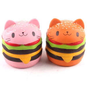 PU Blando Lento Aumento Gato Burger Jugar Los Niños y la Decoración Del Partido - Product Image 3