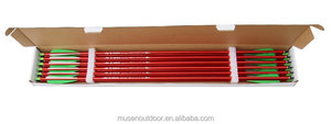Musen tiro con arco Venta caliente Flecha de aluminio colorida 2219 color rojo arco compuesto flecha tiro caza - Product Image 5