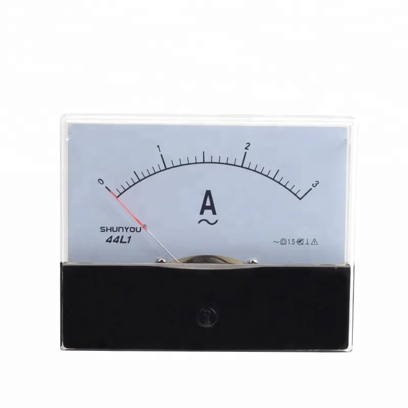 AC 0-3A Square Shape Analog Amp Panel Meter 3A Current AmmeterVertical Installation 44L1