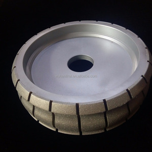 250mm 300mm 350mm 400mm muela abrasiva de diamante galvanizado pulido de piedra ruedas de perfil de mármol abrasivo