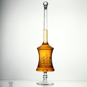 AIHPO07 Antique Unique Burner Shaped <strong>Magic</strong> 500ml Wine Liquor Glass Whiskey Glass <strong>Decanters</strong> - Product Image 2