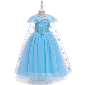 Embroidery design Kids Ball Gown Fancy Princess Birthday Party Frock Halloween cosplay costume BX1635