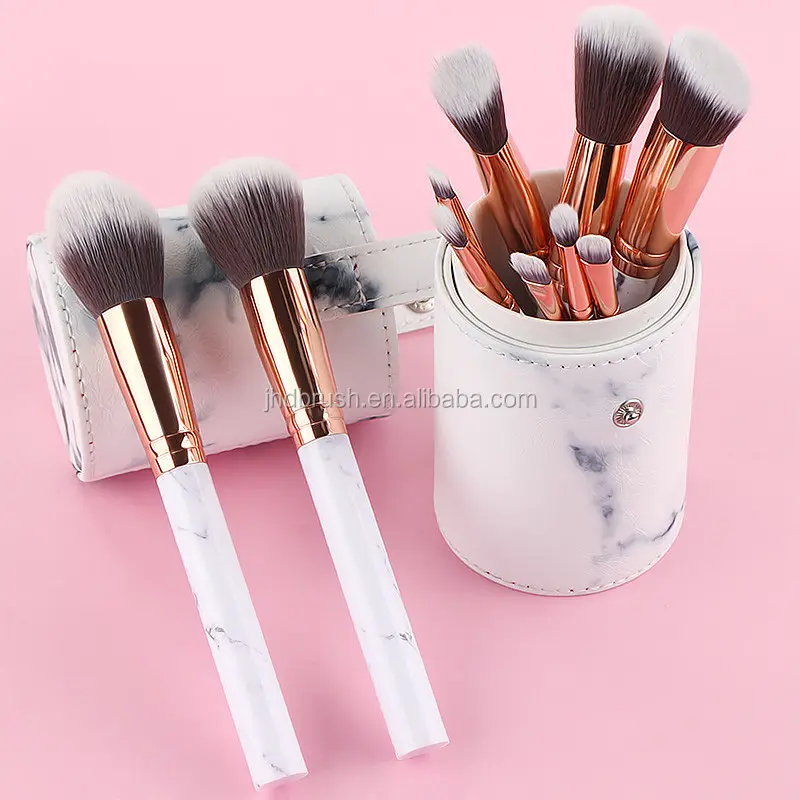 Di alta qualità di bellezza make up brush set con marmo stampa