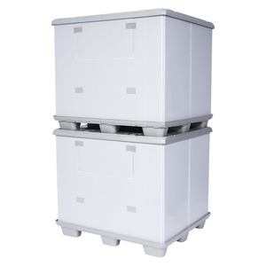 बंधनेवाला पीपी आस्तीन के लिए आसान-तह प्लास्टिक गेलॉर्ड बॉक्स भंडारण - Product Image 2