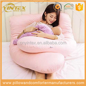Gran Regalo para la Mamá y el Bebé de Color Rosa Almohada de Embarazo - Product Image 1